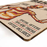 Дерев'яний постер Барбер Shop А5, фото 3