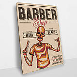 Дерев'яний постер Барбер Shop А5, фото 2