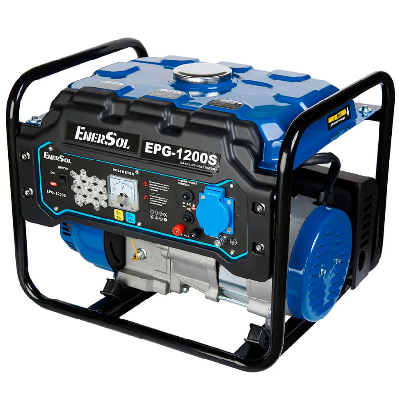 Бензиновый генератор EnerSol EPG-1200S 1.0/1.2 кВт, 1 фаза, ручной старт - фото 1 - id-p1994630787