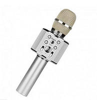 Микрофон караоке HOCO BK3 Cool sound Silver