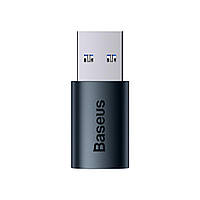 Адаптер переходник Baseus Ingenuity Mini OTG USB 3.1 to Type C Blue (ZJJQ000103)