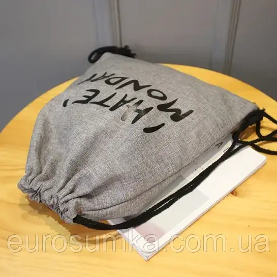 Рюкзак з льону з логотипом від 100 шт.