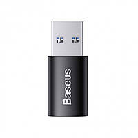 Адаптер переходник Baseus Ingenuity Mini OTG USB 3.1 to Type C Black (ZJJQ000101)