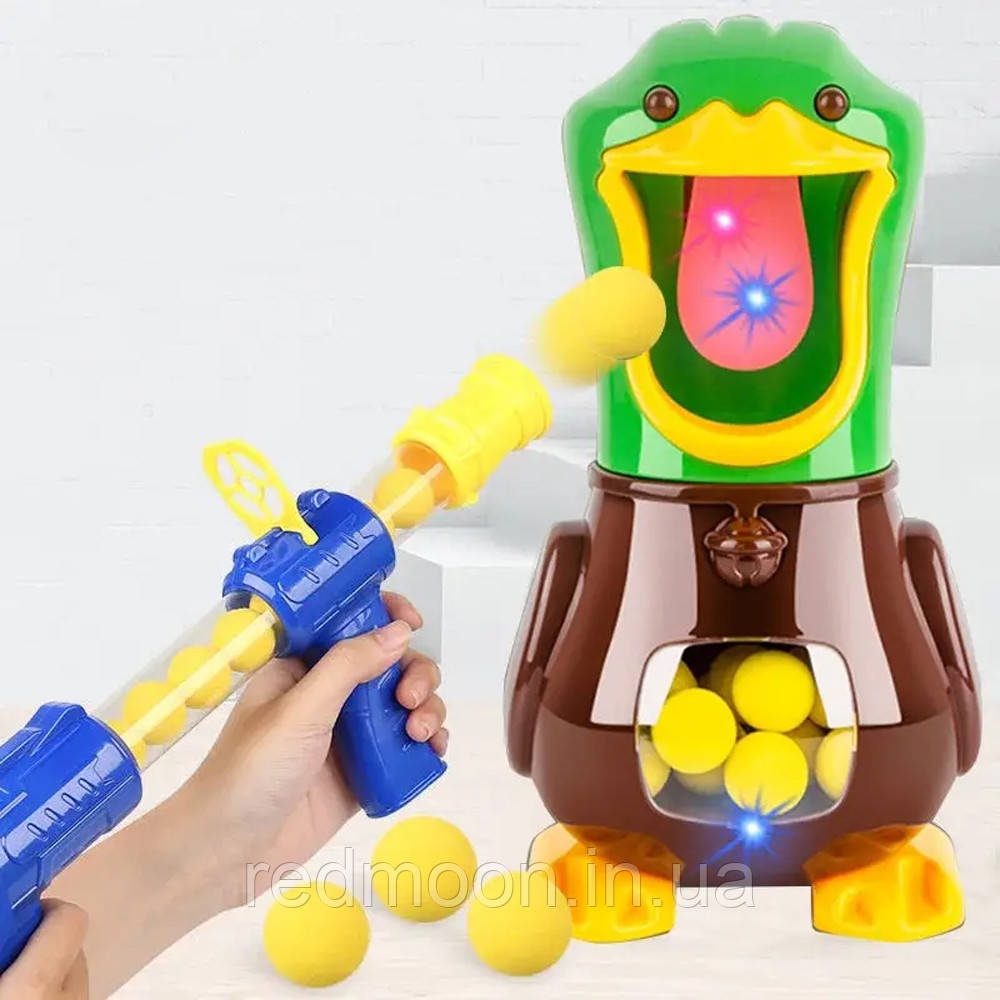 Іграшка пістолет для стрільби по качці Duck Shooting / Дитячий домашній тир Качка / Іграшковий пістолет, фото 1