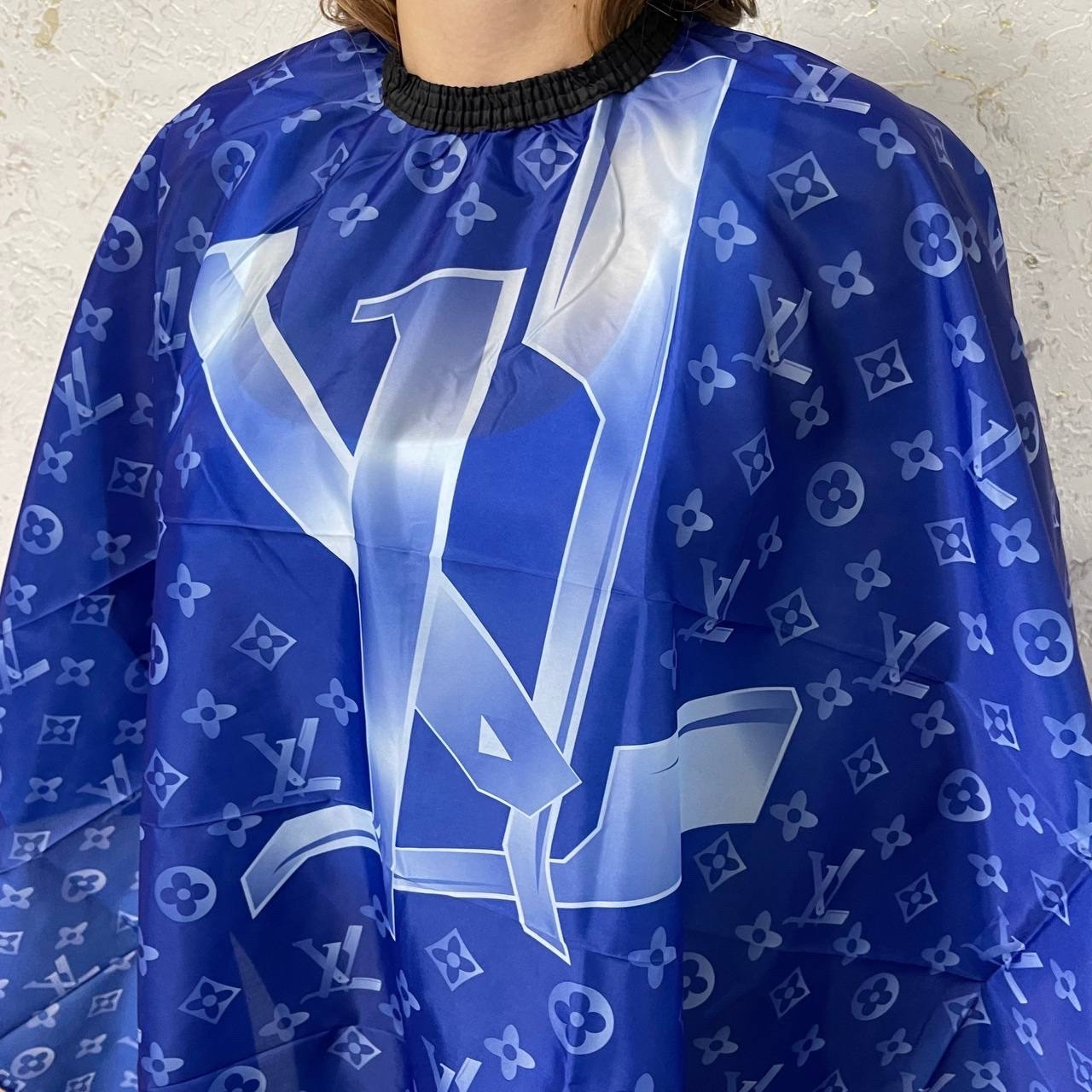 Пеньюар перукарський LV ( Синій )