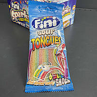 Желейні цукерки "Fini Sour Tongues. Райдуга. Веселка. Кислі язики", 100 г Фіні