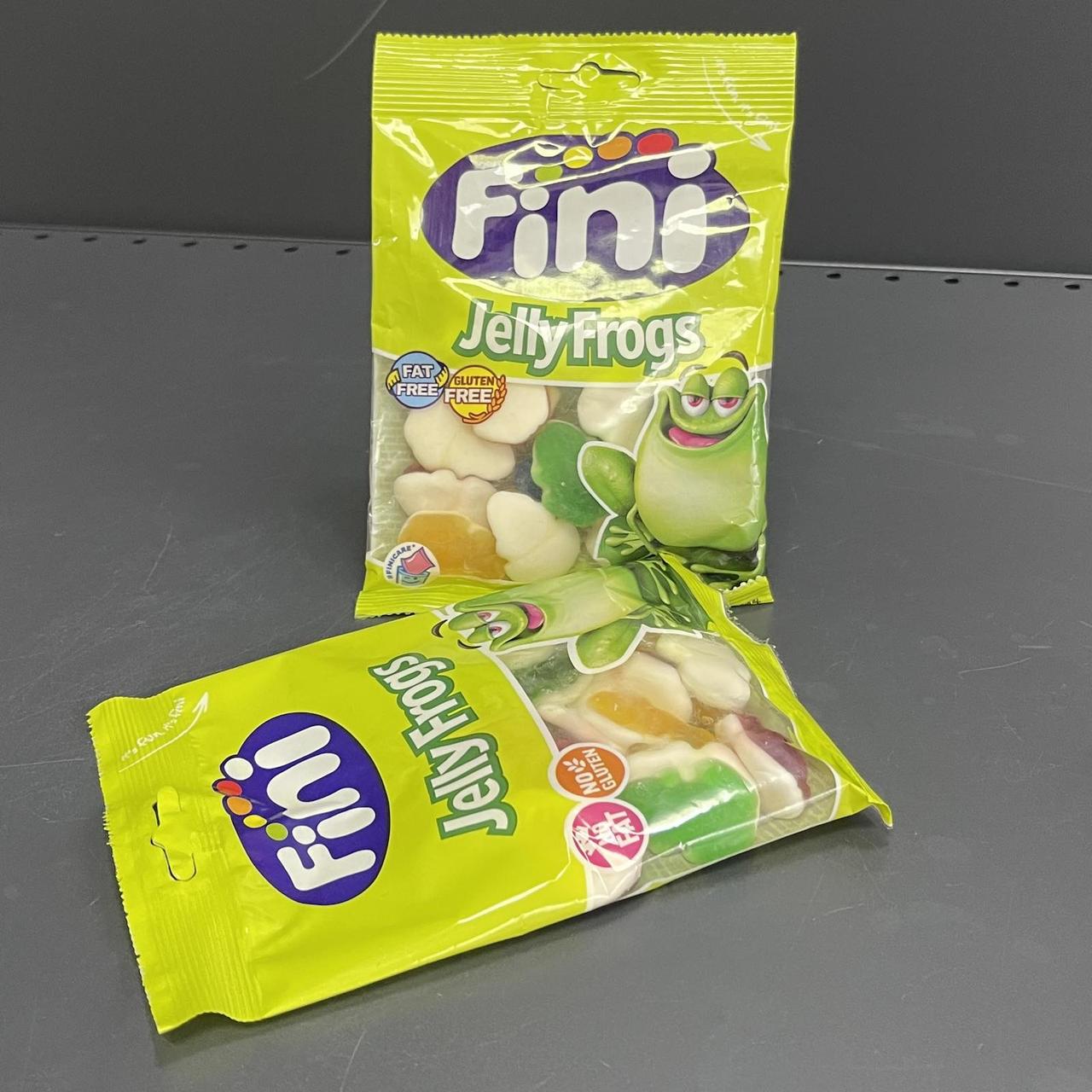 Желейні цукерки "Fini Frogs" жаба 100 грам, фото 1