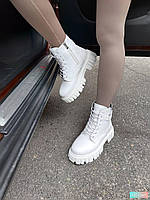 Ботинки женские, натуральная кожа Белые зима 40р.