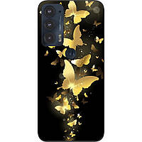 Силіконовий чохол Epik для Motorola Edge 20 з картинкою Золоті метелики