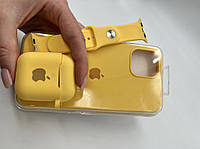 Ремешок силиконовый Apple Watch 38/40/41 мм, длина M-L Желтый