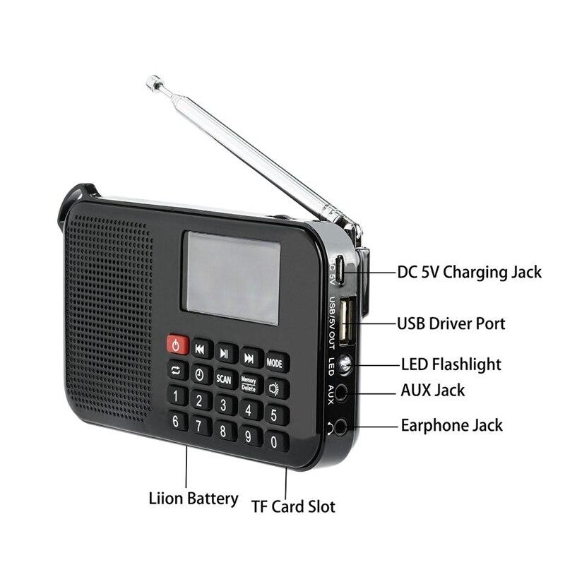 Радиороиемник EONKO L-388 Solar Panel FM Radio с TF USB AUX - фото 5 - id-p1994608416