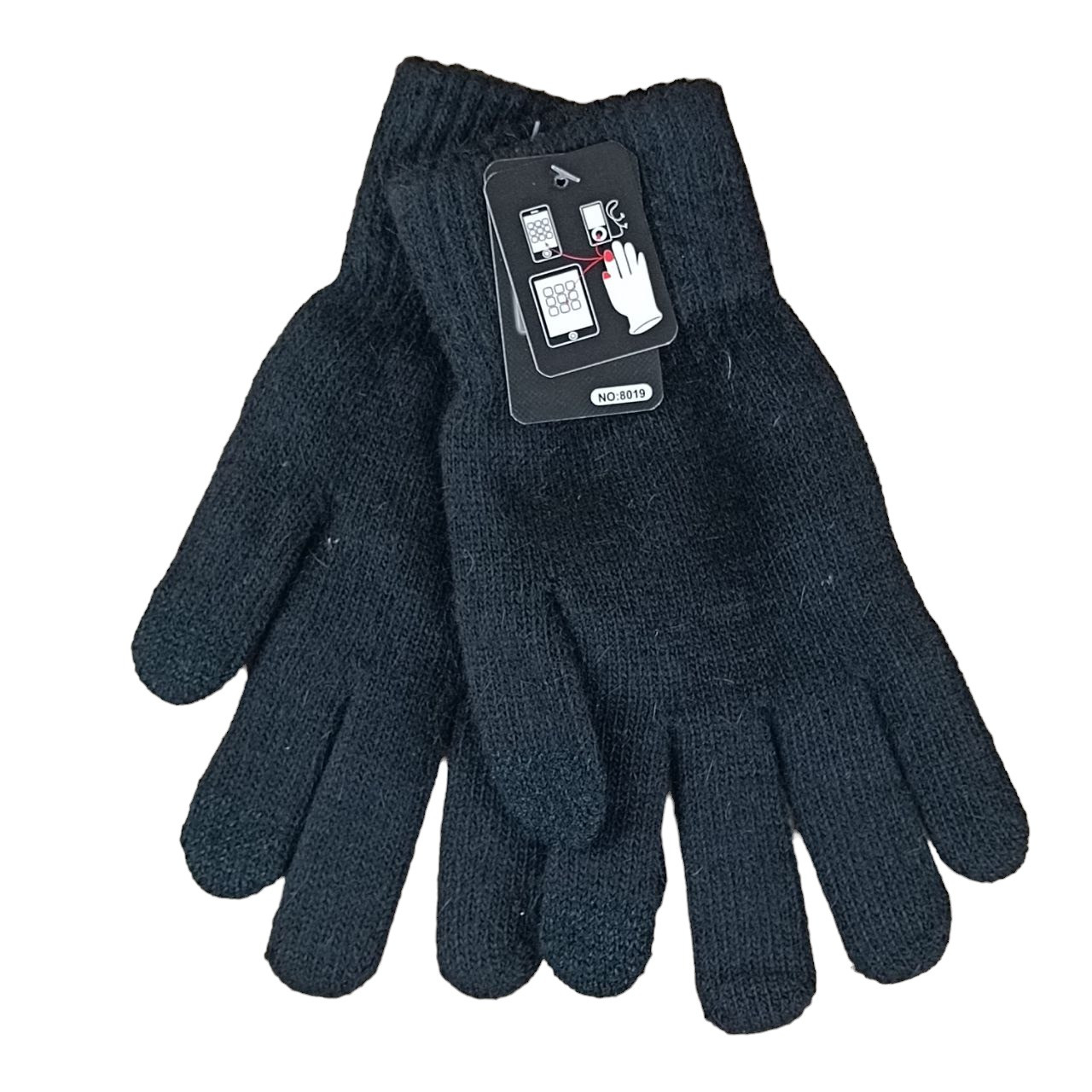 Рукавички чоловічі сенсорні осінь-зима розмір M-L чорний, фото 1