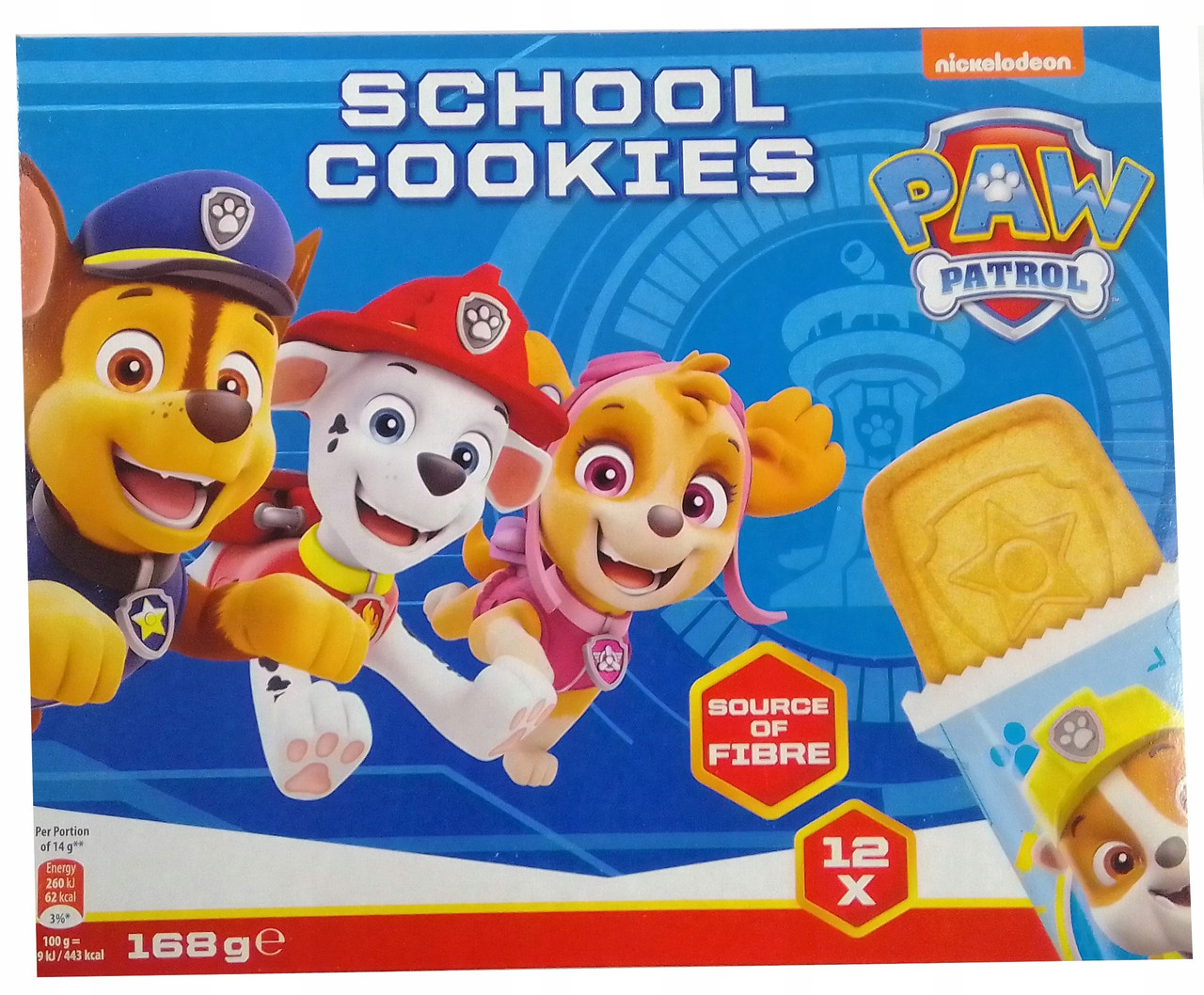 Пічово Paw Patrol School Cookies 11 шт Щенячий патруль 154g, фото 1