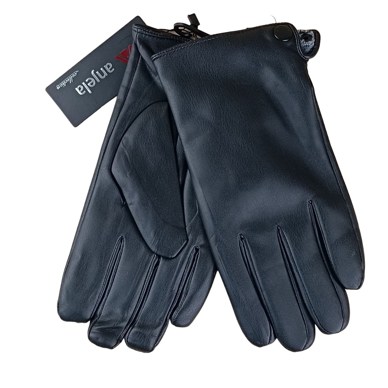 Рукавички чоловічі екошкіра на хутрі осінь-зима розмір 10 модель 3, фото 1