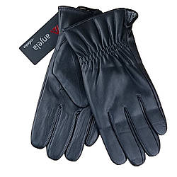 Рукавички чоловічі екошкіра на хутрі осінь-зима розмір 10 модель 4