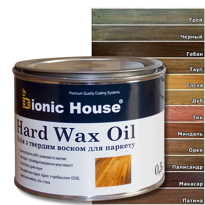 Масло з карнаубським віском Bionic House Oil Wax всі кольори 1л (ID ...