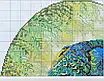 Набір для вишивання за нанесеною на канву схемою "Peacock 4".AIDA 14CT printed , 34*48 см, фото 7