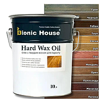 Масло-воск для паркета и деревянного пола Bionic House Hard Wax Oil 10 л Бесцветный