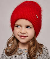 Детская ангоровая шапка для девочки