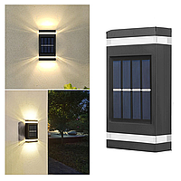 Уличный фонарь на солнечной батарее (11х6х2,5 см) / Настенный светильник водонепроницаемый