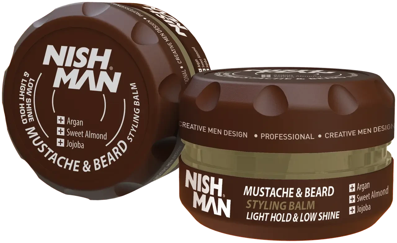 Бальзам для бороди та вусів Nishman Beard & Mustache Styling Balm Travel Size 30мл