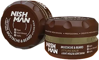 Бальзам для бороди та вусів Nishman Beard & Mustache Styling Balm Travel Size 30мл