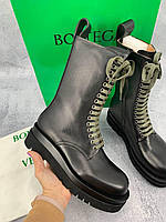 Ботинки жіночі демісезон Bottega Veneta чорні