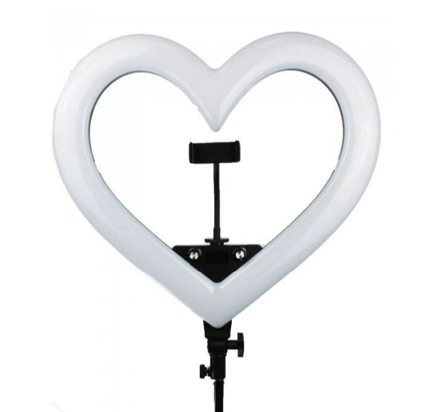 RGB Led Heart Design лампа 48см з тримачем для телефона