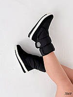 Ботинки дутики женские Mia черные 7669 ЗИМА, размер 38