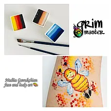 ПАЛІТРА АКВАГРИМ GrimMaster SUPER MIX ESSENTIAL & NEON SPLIT CAKE COLORS 120 g 12 X 10 G, фото 6