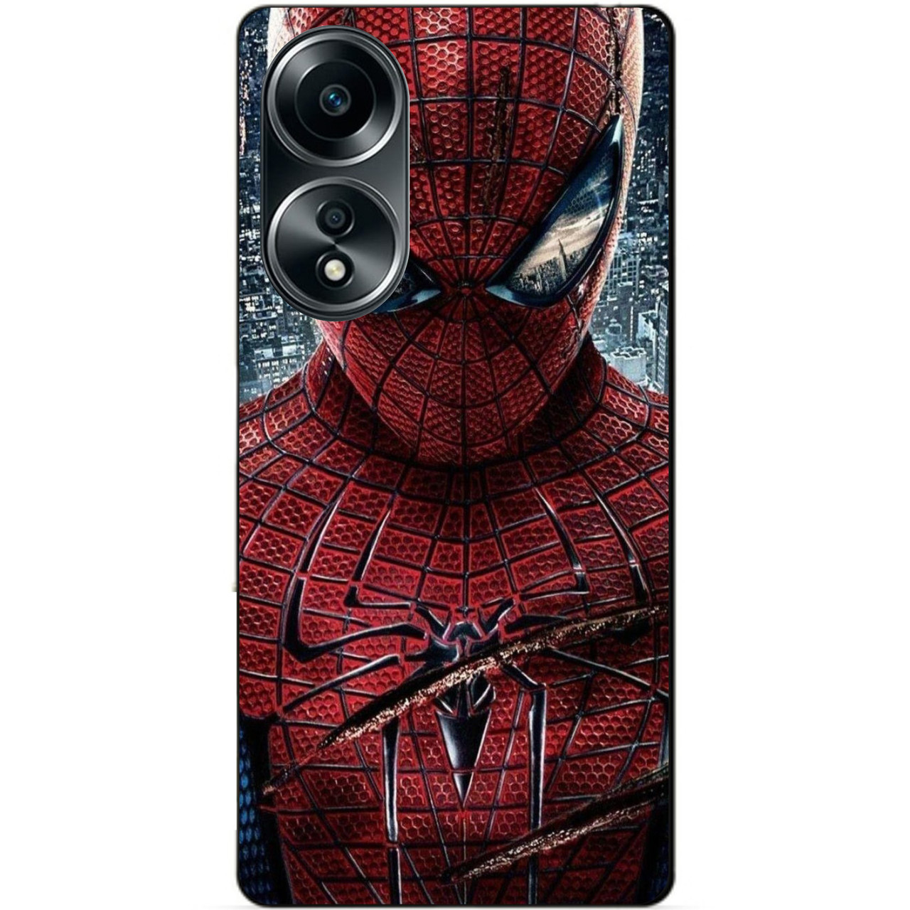 Силіконовий бампер чохол для Oppo A58 Людина Павук Spider man