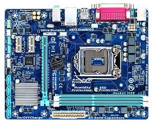 Нова!  Материнська плата Gigabyte GA-H61M-DS2 Rev 5.0 Socket 1155 OEM Bulk