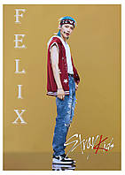 Плакат Фелікс Stray Kids Felix к-поп постер Феликс. А3