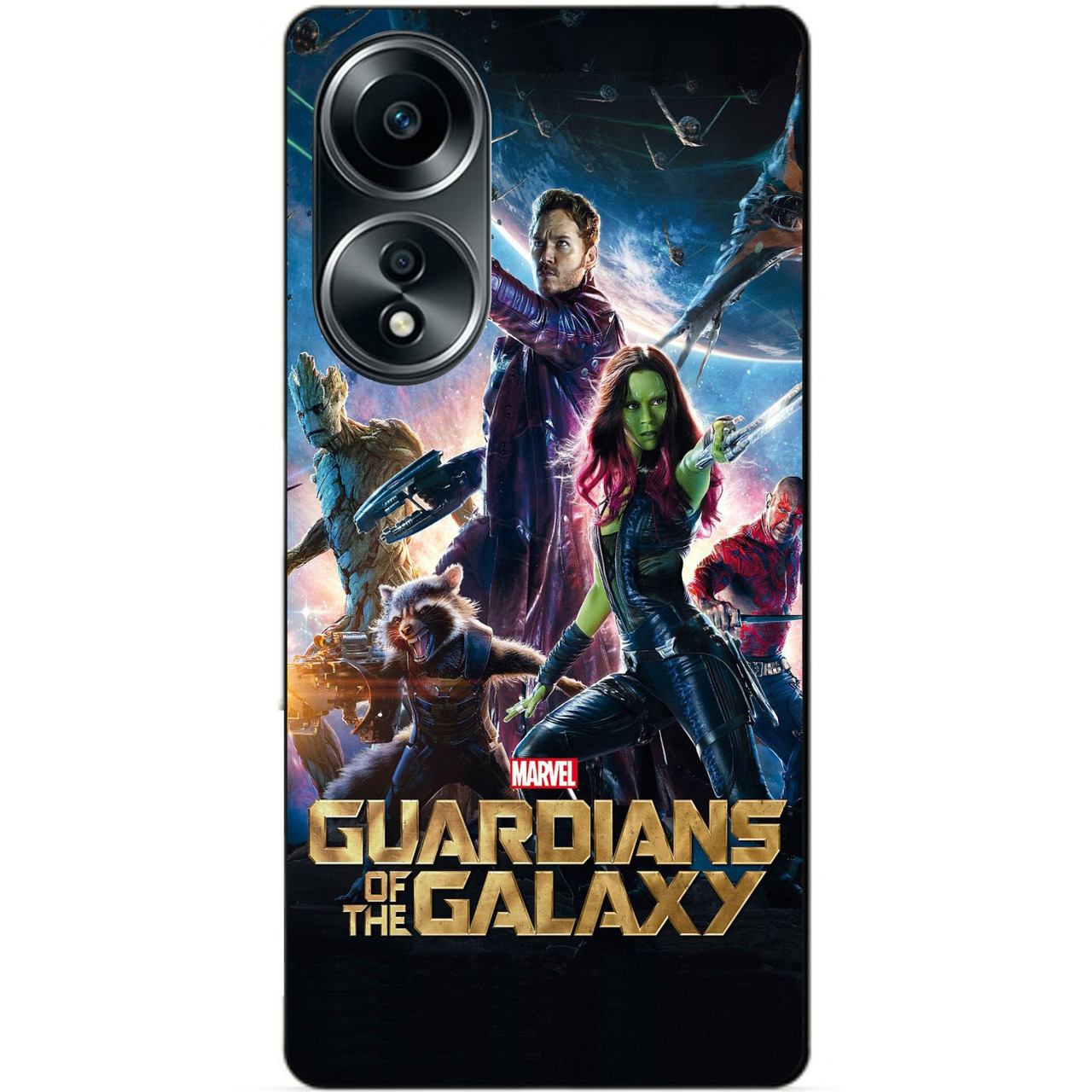 Силіконовий бампер чохол для Oppo A58 з малюнком Стражі Галактики Guardians of the Galaxy