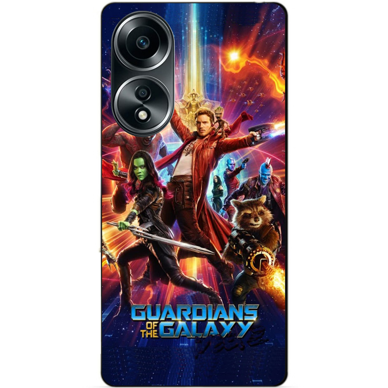 Силіконовий бампер чохол для Oppo A58 з картинкою Стражі Галактики Guardians of the Galaxy