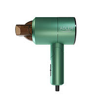 Фен сушилка со складной ручкой и концентратором воздуха для волос Adler AD 2265 1100-1200W Бутылочно-зеленый