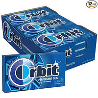 Жевательная резинка ORBIT Gum Peppermint Sugarfree Chewing Gum 12 шт