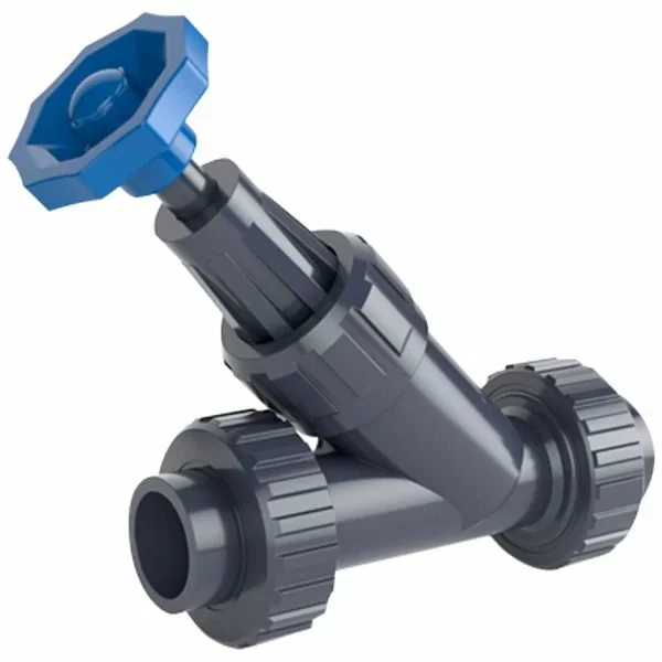 Кутовий вентиль ПВХ Hidroten d20 мм клейове з'єднання, 1021011