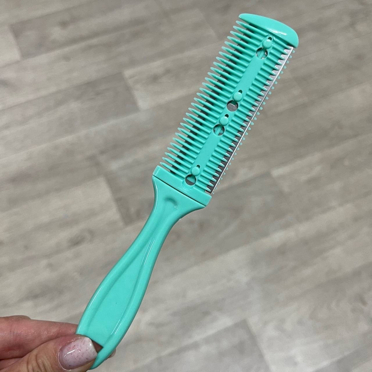 Гребінець філірувальний під лезо М'ятна