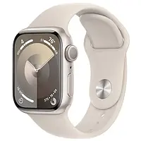 Смарт-часы Apple Watch Series 9 GPS 41mm Starlight Aluminium Case with Starlight Sport Band M/L (MR8U3)