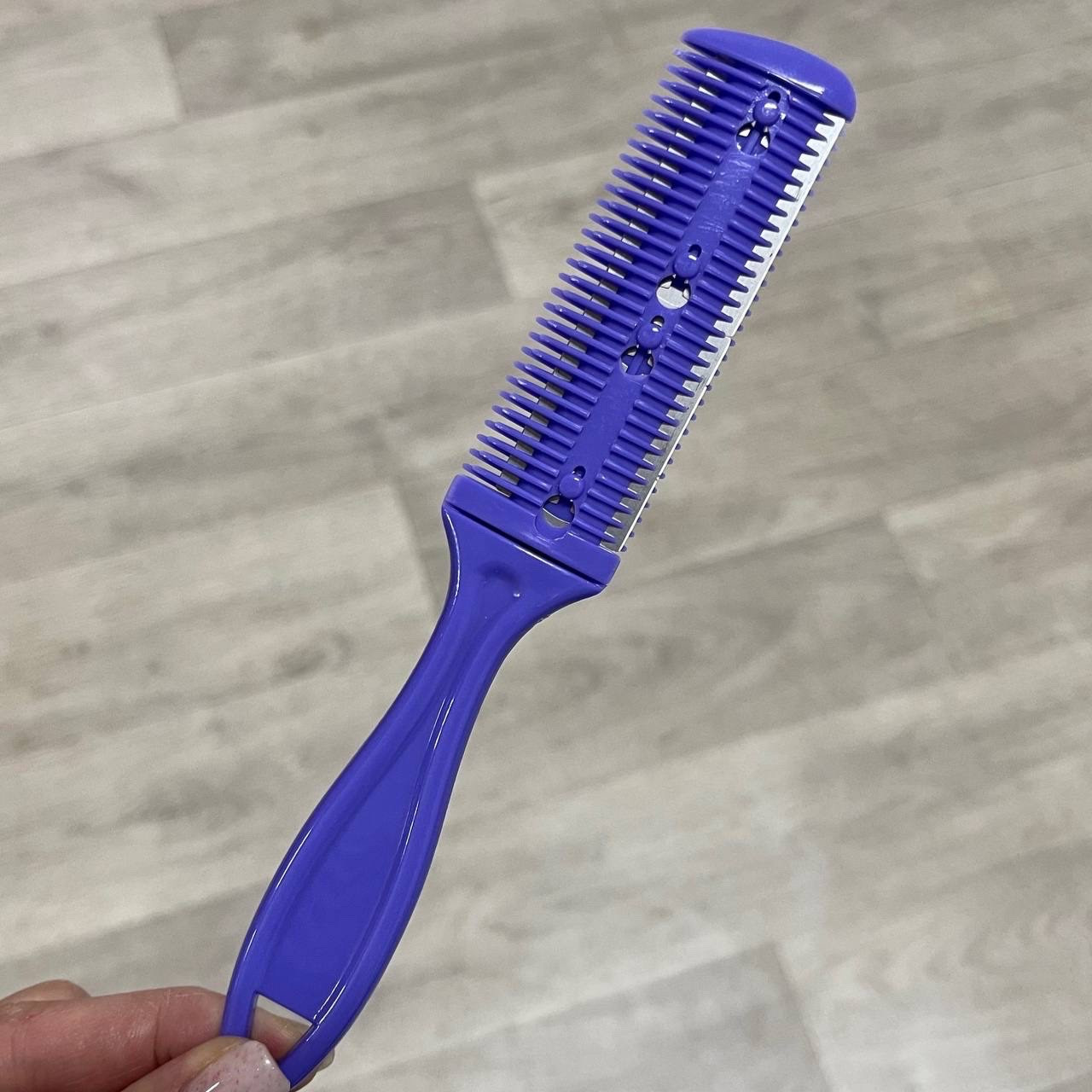 Гребінець філірувальний під лезо Фіолетова