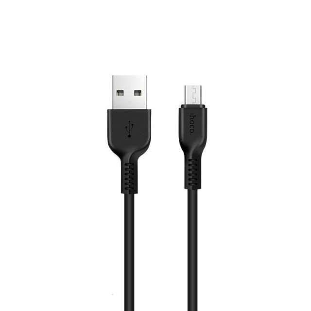 Кабель USB - Micro USB Hoco X13 1м 2,4A черный - фото 2 - id-p1994715930