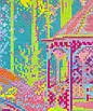 Набір для вишивання за нанесеною на канву схемою "Hummingbird and Gaz" . AIDA 14CT printed, 33*44 см, фото 7