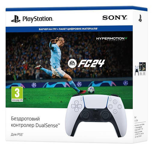 Игровой джойстик Sony PS5 DualSense White + EA SPORTS FC24 (ID ...