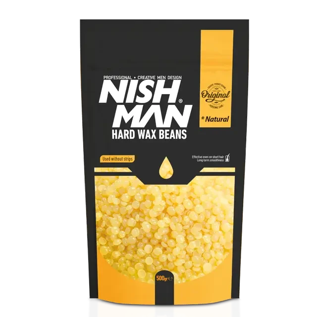 Віск для депіляції у гранулах Nishman Professional Hard Wax Beans Natural 500г