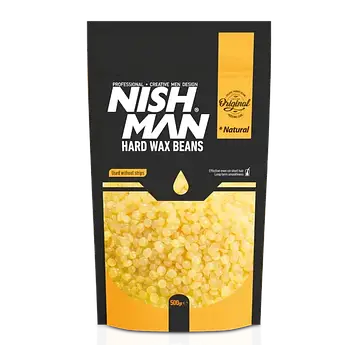 Віск для депіляції у гранулах Nishman Professional Hard Wax Beans Natural 500г