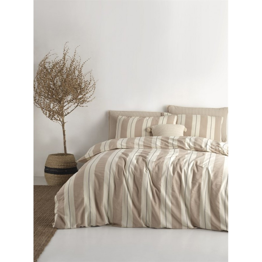 Постільна білизна Limasso Stonewashed Ranforse 200 х 220 см Aura Classic, фото 1