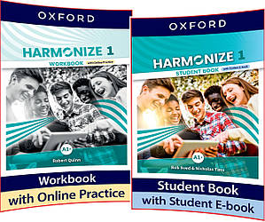 Harmonize 1. Student's+Workbook. Комплект книг з англійської мови. Підручник+Зошит. Oxford