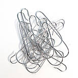 Гачки для новорічних прикрас металеві, срібні, 4 см, 20 шт (420688), фото 3