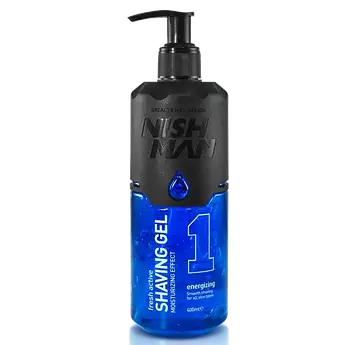 Гель для гоління Nishman №1 Energizing Shaving Gel із дозатором 400 мл